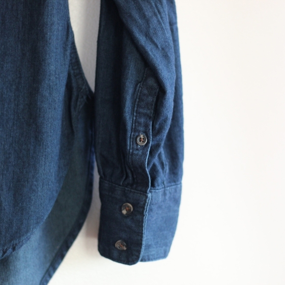 A New Day Dark Blue Denim Top - Picture 4 of 7